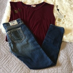 True Religion Womens Skinny Jeans Size 29